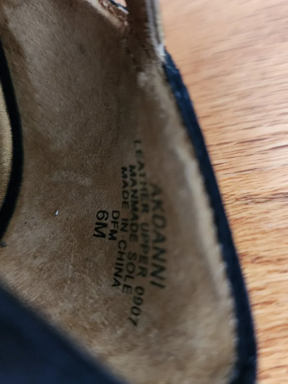 NWOT AK Anne Klein 'AKDANNI' Black & Gold T-Strap Suede Heels - 6M